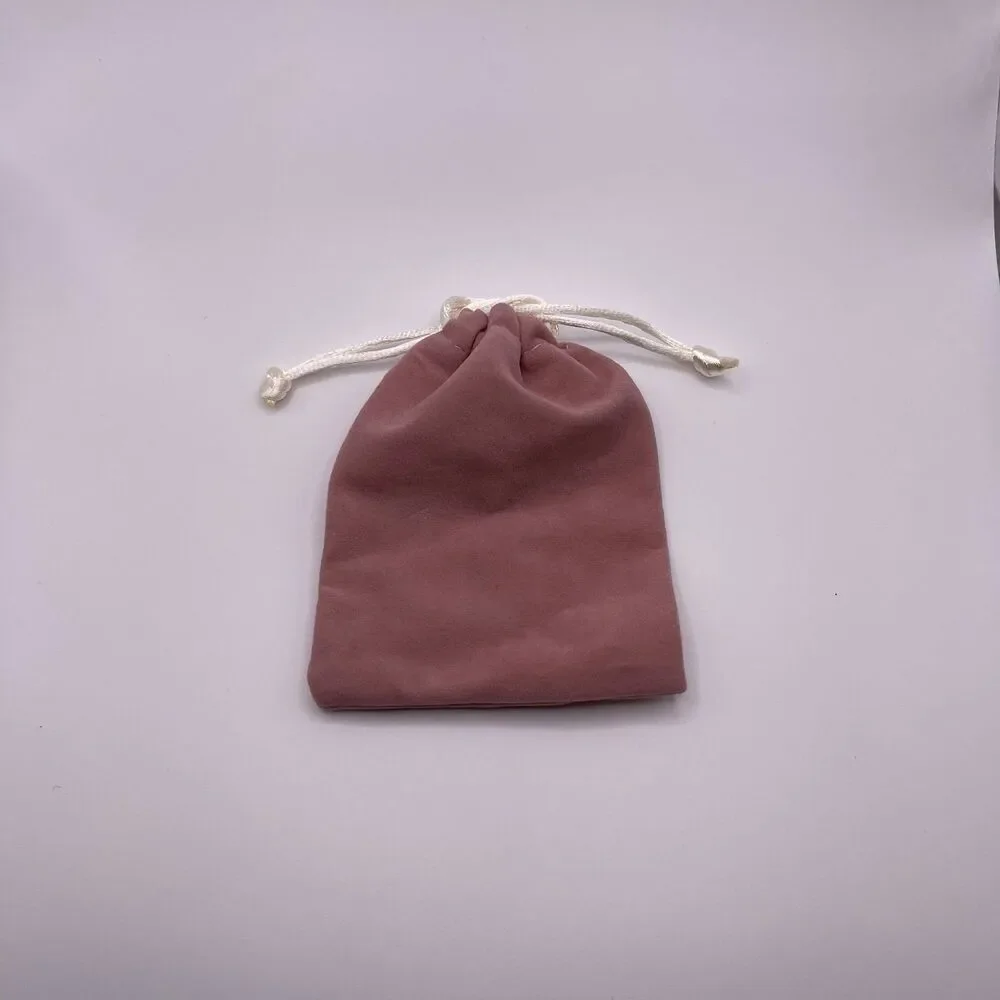 Macy’s Small Dust Pink Velour Gift Pouch Bag 4.5”x3.5”